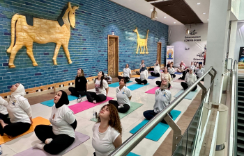 The Embassy of India in Baghdad organized the 5th pre-#IDY25 yoga session on May 14, 2025, in collaboration with Babylon Mall, as part of the celebrations leading up to the International Day of Yoga 2025. 